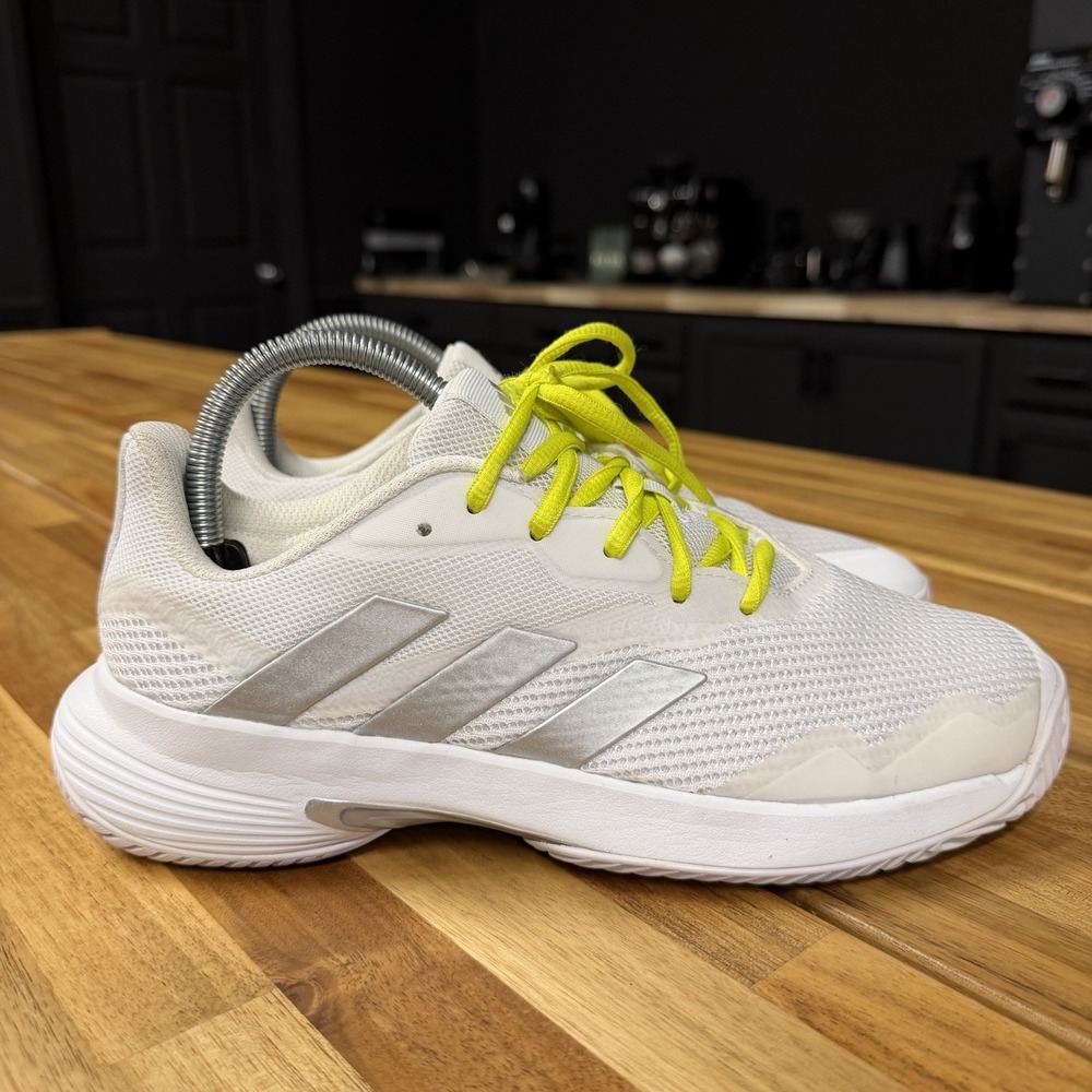 ADIDAS Women's Court Jam Control White Silver Size 7.5 Tennis Pickleball Shoes